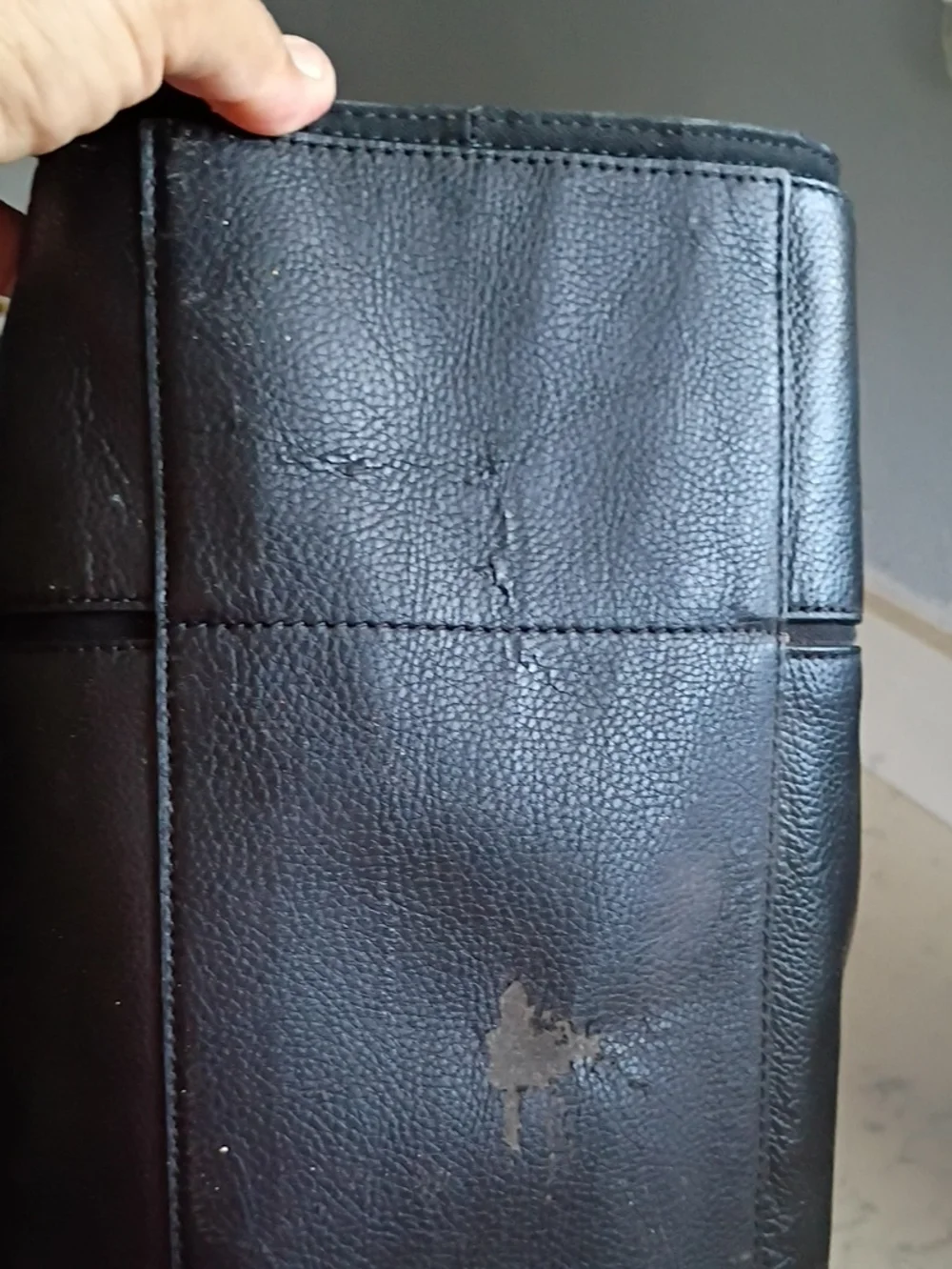 Tory Burch Black Leather Tote Bag
